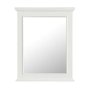 FREE SHIPPING - Manhattan Dove White 25x36 Bathroom Mirror