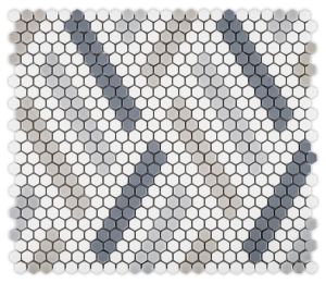 FREE SHIPPING - Missoni RETRO Geometro Recylcled Glass Mosaic Tile