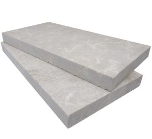 New Aegean Pearl 12x24 5CM Modern Edge Pool Coping - Sandblasted Finish