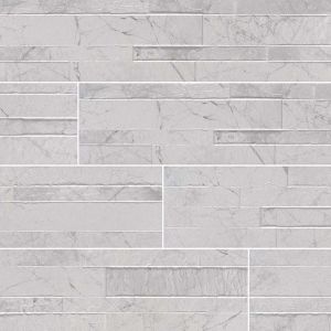Carrara White 6x24 Porcelain Ledger