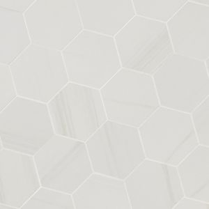 Eden Dolomite 3" Hexagon Matte Mosaic