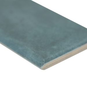 Renzo Denim 3x12 Glossy Bullnose Handcrafted Subway Tile