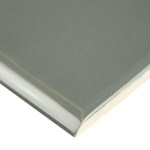FREE SHIPPING - Urbano Graphite 4x12 Glossy Bullnose Subway Tile