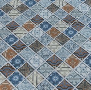 FREE SHIPPING - Pasadena 2x2 Printed Glass Mosaic Tile