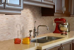 FREE SHIPPING - Roman Beige Peel & Stick Real Stone 3D Mosaic Tile