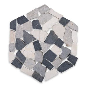 FREE SHIPPING - Urban Honeycomb Halo Pebble Tile