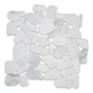 12x12 Snow Flake Natural Interlocking Pebbles
