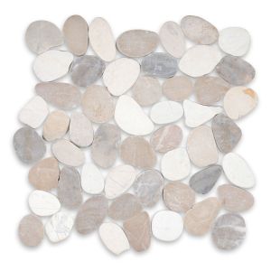 FREE SHIPPING - Bamboo Mix Indonesian 12x12 Interlocking Pebble