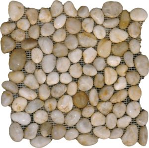 White Pebbles 12X12 Polished