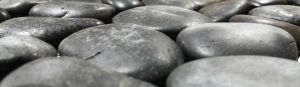 12x12 Black Pearl Interlocking Polished Pebbles