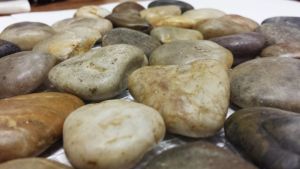 12x12 Sahara Interlocking Polished Pebbles