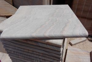 Rainbow Sandstone 14X24 5CM Bullnosed Pool Coping