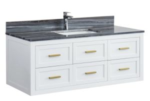 Dove White Ralph 49" Single Sink Wall Mount Bathroom Vanity