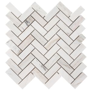 Angora 12x12 Herringbone Polished