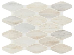 Angora Elongated Octagon Polished Mosaic