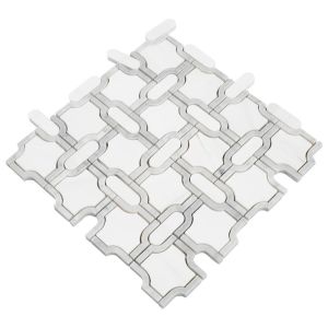 Bianco Gridwork 12x12 Backsplash Tile