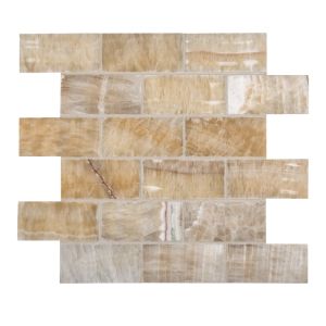 FREE SHIPPING - Honey Onyx 2x4 Subway Mosaic