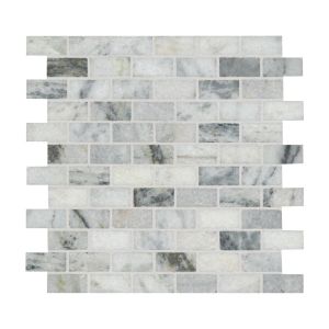 FREE SHIPPING - Carrara Classique Brick 1x2 Honed Mosaic Tile