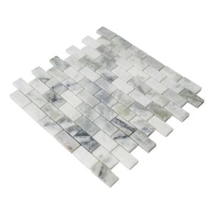 FREE SHIPPING - Carrara Classique Brick 1x2 Honed Mosaic Tile