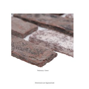 Noble Red Clay Brick Mosaic Sheet Wall Tile