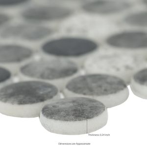 Urban Tapestry 6mm Glass Hexagon Mosaic