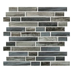 Grigio Lagoon Interlocking Glass Tile