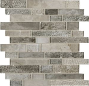 Savoy Interlocking Inkjet Glass Mosaic