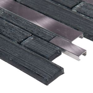 Volcanic Luxe Interlocking Glass & Metal Mosaic