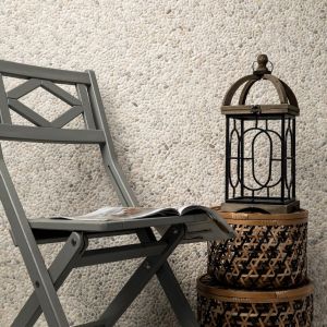 Ivory White Mini Pebble 12x12 Tumbled Marble Mosaic Floor and Wall Tile