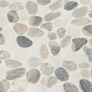 Puebla Greige 12x12 Tumbled Pebble