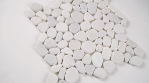 FREE SHIPPING - White 12x12 Interlocking Pebble