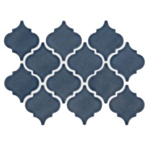 FREE SHIPPING - Slate Blue Polished Arabesque Porcelain