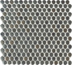 FREE SHIPPING - Metallico Penny Round Mosaic