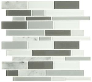 FREE SHIPPING - Positano Interlocking Stone Glass Mosaic