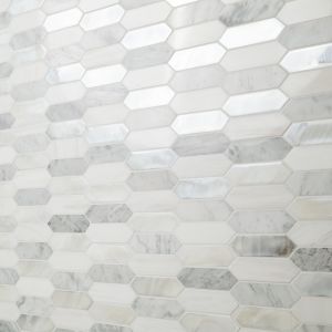 Cienega Springs Picket 6mm Stone & Glass Mosaic