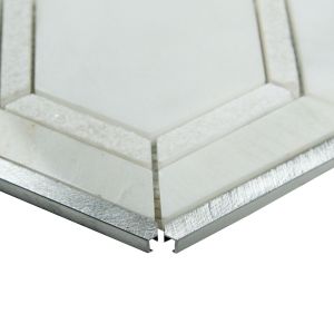 Medici Silver Pattern Hexagon Marble Mosaic