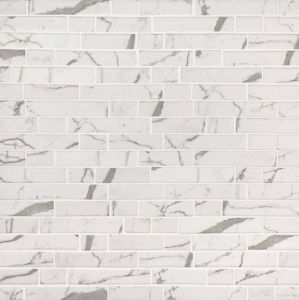 Statuario Celano Interlocking 6mm Recycled Glass
