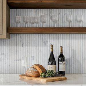 Arabescato Venato Milano Ribbo 12x24 Honed Marble Tile