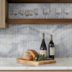 Capri Blue Valentino Fluto 12x24 Honed Marble Tile