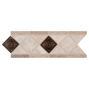 Noce / Chiaro Copper Scudo 4x12 Listello
