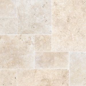 Tuscany Ivory Premium French Pattern Tumbled Tile