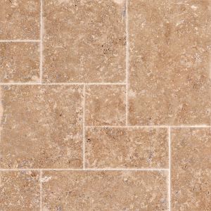 Tuscany Walnut French Pattern Honed Unfilled Chipped Brushed