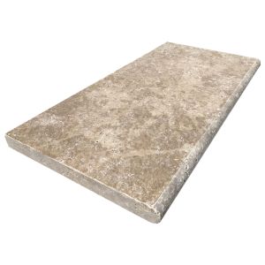 FREE SHIPPING. - Tuscany Walnut 12x24 3CM Tumbled Pool Coping