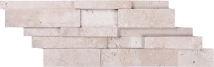 Tuscany Ivory 7x18 3D Honed Ledger Panel