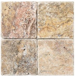 Tuscany Gold 6x6 Subway Tumbled