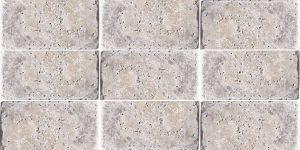 FREE SHIPPING - Silver Travertine 3x9 Tumbled Subway Tile