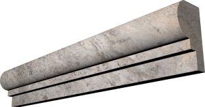 FREE SHIPPING -Silver Travertine Chair Rail