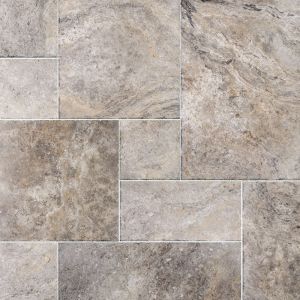 Silver Travertine 3CM French Pattern Pavers