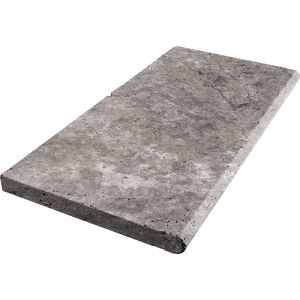 Silver Travertine 12x24 3CM Pool Coping - STANDARD