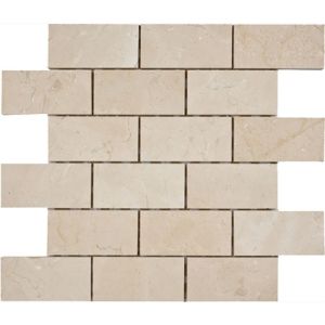 FREE SHIPPING - Crema Marfil 2x4 Honed Brick Subway